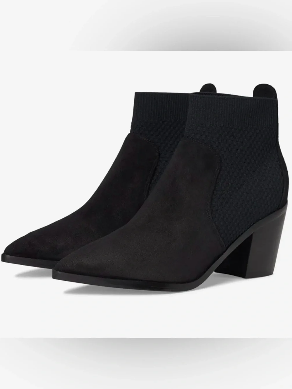 Cole Haan Maggie Black Textured suede Ankle Booties Sz 8.5 - Picture 1 of 8
